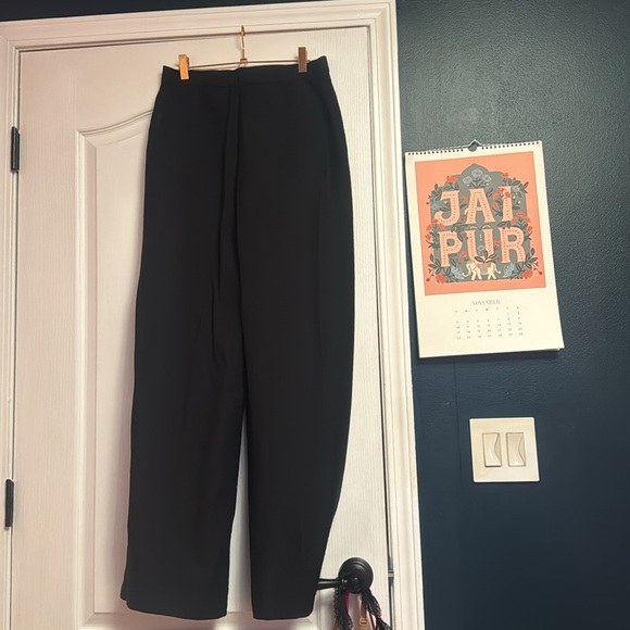 ASOS DESIGN rickrack trim straight leg tailored pants in mono - sz 4 - NWOT - Picture 6 of 7